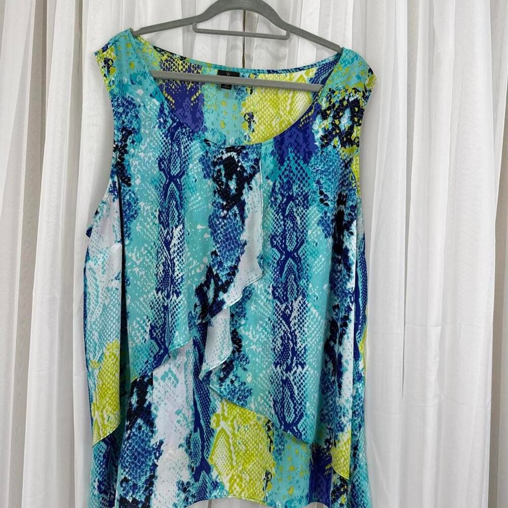 Worthington woman 3x blue green